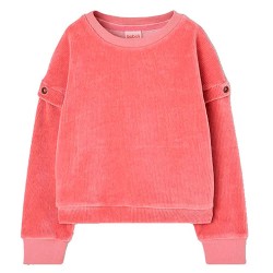 Блуза Boboli 424123 sweatshirt - Pink (Petunia) блуза,детски,блузи,boboli,424123,sweatshirt,pink,(petunia)