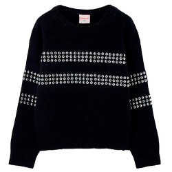 блуза,мъжки,пуловери,дамски,пуловери,boboli,434113,sweater,black,(black)