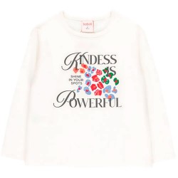 Тениска Boboli 444013 long sleeve T-shirt - White (Off White) тениска,мъжки,тениски,дамски,тениски,boboli,444013,long,sleeve,t,shirt,white,(off,white)