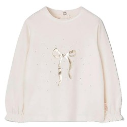 Тениска Boboli 754017 long sleeve T-shirt - Beige (Off White) тениска,мъжки,тениски,дамски,тениски,boboli,754017,long,sleeve,t,shirt,beige,(off,white)