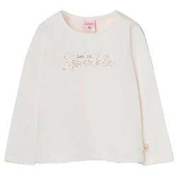 Тениска Boboli 784009 long sleeve T-shirt - Beige (Off White) тениска,мъжки,тениски,дамски,тениски,boboli,784009,long,sleeve,t,shirt,beige,(off,white)