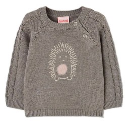 Блуза Boboli 804114 sweater - Grey (Eucalyptus) блуза,мъжки,пуловери,дамски,пуловери,boboli,804114,sweater,grey,(eucalyptus)