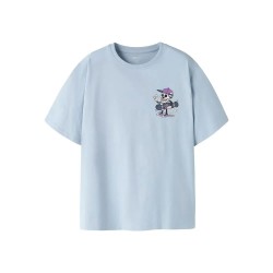 Тениска Name it Lasse short sleeve T-shirt - Blue (Subdued Blue) тениска,мъжки,тениски,дамски,тениски,name,it,lasse,short,sleeve,t,shirt,blue,(subdued,blue)