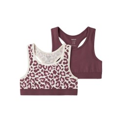 Name it Leo short sleeve base layer 2 units - Purple (Antique White / Wild Ginger) детско,бельо,name,it,leo,short,sleeve,base,layer,2,units,purple,(antique,white,wild,ginger)