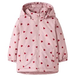 Яке Name it Maxi jacket - Pink (Violet Ice / AOP 3 Heart) яке,мъжки,якета,дамски,якета,и,палта,name,it,maxi,jacket,pink,(violet,ice,aop,3,heart)