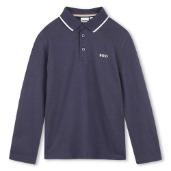 BOSS J53376 long sleeve polo - Blue (Marine) дамски,блузи,с,яка,мъжки,блузи,с,яка,boss,j53376,long,sleeve,polo,blue,(marine)