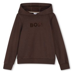 Суичър BOSS J53400 hoodie - Brown (Brown) суичър,детски,блузи,boss,j53400,hoodie,brown,(brown)