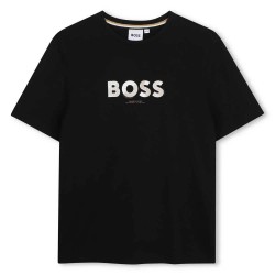 Тениска BOSS J53404 short sleeve T-shirt - Black (Black) тениска,мъжки,тениски,дамски,тениски,boss,j53404,short,sleeve,t,shirt,black,(black)