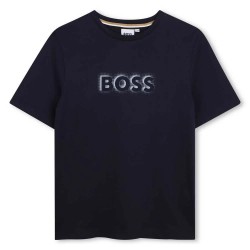 Тениска BOSS J53405 short sleeve T-shirt - Blue (Marine) тениска,мъжки,тениски,дамски,тениски,boss,j53405,short,sleeve,t,shirt,blue,(marine)