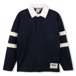 BOSS J53407 long sleeve polo - Blue (Marine) дамски,блузи,с,яка,мъжки,блузи,с,яка,boss,j53407,long,sleeve,polo,blue,(marine)