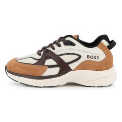 Маратонки BOSS J53527 trainers - White (Brown) маратонки,мъжки,маратонки,дамски,маратонки,boss,j53527,trainers,white,(brown)