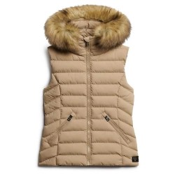 елек,дамски,жилетки,superdry,fuji,faux,fur,vest,refurbished,beige,(winter,taupe)