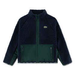 Яке Lacoste Sherpa jacket - Blue (Marine) яке,мъжки,якета,дамски,якета,и,палта,lacoste,sherpa,jacket,blue,(marine)