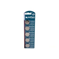 Cofan CR2032 3V button battery 5 units - Clear (Silver) батерии,cofan,cr2032,3v,button,battery,5,units,clear,(silver)