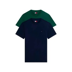 тениска,мъжки,тениски,дамски,тениски,tommy,jeans,dm0dm20687,short,sleeve,t,shirt,2,units,green,blue,(dark,blue,velvet,green)