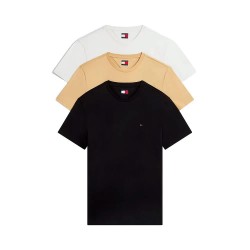 Тениска Tommy jeans DM0DM21579 short sleeve T-shirt 3 units - Multicolor (Ecru / Black / Sandy Beige) тениска,мъжки,тениски,дамски,тениски,tommy,jeans,dm0dm21579,short,sleeve,t,shirt,3,units,multicolor,(ecru,black,sandy,beige)
