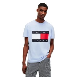 Тениска Tommy jeans DM0DM22645 short sleeve T-shirt - Blue (Moonlight Iris) тениска,мъжки,тениски,дамски,тениски,tommy,jeans,dm0dm22645,short,sleeve,t,shirt,blue,(moonlight,iris)