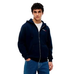 Блуза Tommy jeans DM0DM23404 full zip sweatshirt - Blue (Dark Night Navy) блуза,мъжки,пуловери,tommy,jeans,dm0dm23404,full,zip,sweatshirt,blue,(dark,night,navy)