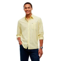 Риза с дълъг ръкав Tommy jeans DM0DM23527 long sleeve shirt - Yellow (Canary Stripes) риза,с,дълъг,ръкав,дамски,ризи,мъжки,ризи,tommy,jeans,dm0dm23527,long,sleeve,shirt,yellow,(canary,stripes)