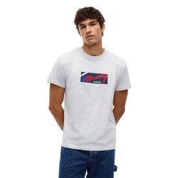 Тениска Tommy jeans DM0DM23547 short sleeve T-shirt - White (Ice Grey Heather) тениска,мъжки,тениски,дамски,тениски,tommy,jeans,dm0dm23547,short,sleeve,t,shirt,white,(ice,grey,heather)