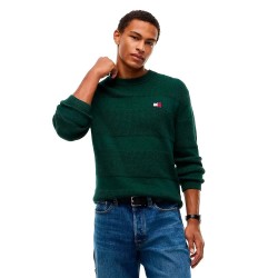 Блуза Tommy jeans DM0DM23571 sweater - Green (Velvet Green Heather) блуза,мъжки,пуловери,дамски,пуловери,tommy,jeans,dm0dm23571,sweater,green,(velvet,green,heather)