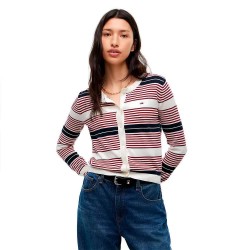 Жилетка Tommy jeans DW0DW20976 cardigan - Multicolor (Lavish Red / Stripe) жилетка,мъжки,пуловери,дамски,пуловери,tommy,jeans,dw0dw20976,cardigan,multicolor,(lavish,red,stripe)