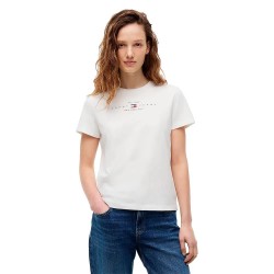 тениска,мъжки,тениски,дамски,тениски,tommy,jeans,dw0dw22789,short,sleeve,t,shirt,white,(ecru)