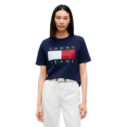Тениска Tommy jeans DW0DW23552 short sleeve T-shirt - Blue (Dark Blue) тениска,мъжки,тениски,дамски,тениски,tommy,jeans,dw0dw23552,short,sleeve,t,shirt,blue,(dark,blue)
