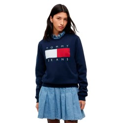 блуза,дамски,блузи,tommy,jeans,dw0dw23906,sweatshirt,blue,(dark,blue)