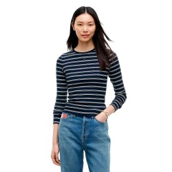 тениска,мъжки,тениски,дамски,тениски,tommy,jeans,essential,rib,long,sleeve,t,shirt,blue,(dark,blue,day,lily,stripe)