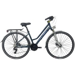 Wolfbike Trekking Lady 700C S700 TY300 bike - Silver (Navy) пътни,и,градски,велосипеди,wolfbike,trekking,lady,700c,s700,ty300,bike,silver,(navy)