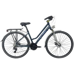 Wolfbike Trekking Lady 700C S740 TY300 bike - Silver (Navy) пътни,и,градски,велосипеди,wolfbike,trekking,lady,700c,s740,ty300,bike,silver,(navy)