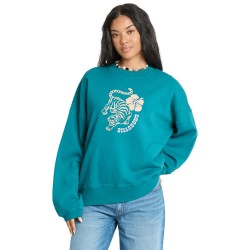 Блуза Billabong Pinky Keen Crew sweatshirt - Blue (Deep Lagoon) блуза,дамски,блузи,billabong,pinky,keen,crew,sweatshirt,blue,(deep,lagoon)