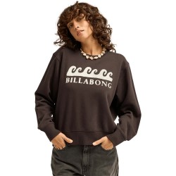 блуза,дамски,блузи,billabong,surfing,in,town,sweatshirt,brown,(black,pebble)