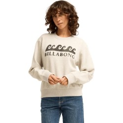 Блуза Billabong Surfing In Town sweatshirt - White (Grey Heather) блуза,дамски,блузи,billabong,surfing,in,town,sweatshirt,white,(grey,heather)