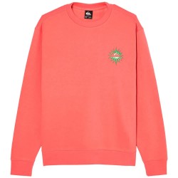 Блуза Quiksilver Salt Water Flow sweatshirt - Pink (Mineral Red) блуза,мъжки,пуловери,quiksilver,salt,water,flow,sweatshirt,pink,(mineral,red)
