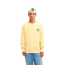 Блуза Quiksilver Salt Water Flow sweatshirt - Yellow (Straw) блуза,мъжки,пуловери,quiksilver,salt,water,flow,sweatshirt,yellow,(straw)