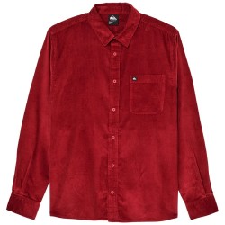 Риза с дълъг ръкав Quiksilver Smoke Trail Cord long sleeve shirt - Red (Oxblood Red) риза,с,дълъг,ръкав,дамски,ризи,мъжки,ризи,quiksilver,smoke,trail,cord,long,sleeve,shirt,red,(oxblood,red)