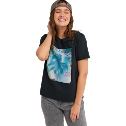 Тениска Roxy Ocean Regular short sleeve T-shirt - Black (Anthracite) тениска,мъжки,тениски,дамски,тениски,roxy,ocean,regular,short,sleeve,t,shirt,black,(anthracite)