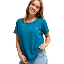 Тениска Roxy Ocean Wave Regular Fit T-shirt - Blue (Corsair) тениска,мъжки,тениски,дамски,тениски,roxy,ocean,wave,regular,fit,t,shirt,blue,(corsair)
