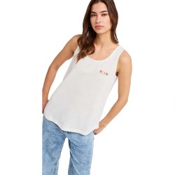 Тениска Roxy Saturdaze sleeveless T-shirt - White (Snow White) тениска,мъжки,тениски,дамски,тениски,roxy,saturdaze,sleeveless,t,shirt,white,(snow,white)