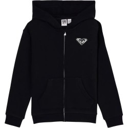 Блуза Roxy Surf Feeling full zip sweatshirt - Black (Anthracite) блуза,детски,блузи,roxy,surf,feeling,full,zip,sweatshirt,black,(anthracite)