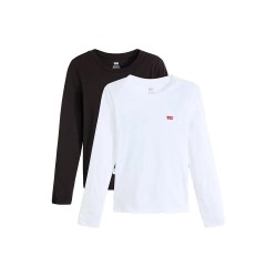 Тениска Levi´s ® Essential long sleeve T-shirt 2 units refurbished - White / Black (White / Anthracite Night) тениска,мъжки,тениски,дамски,тениски,levi´s,®,essential,long,sleeve,t,shirt,2,units,refurbished,white,black,(white,anthracite,night)