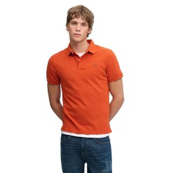 Superdry Classic Pique short sleeve polo - Orange (Denim Co Rust Orange) дамски,блузи,с,яка,мъжки,блузи,с,яка,superdry,classic,pique,short,sleeve,polo,orange,(denim,co,rust,orange)