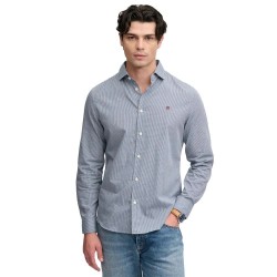 футболна,фланелка,дамски,ризи,мъжки,ризи,superdry,cut,away,poplin,long,sleeve,shirt,blue,(micro,navy,gingham)
