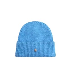 Шапка Tommy hilfiger AW0AW19104 beanie - Blue (Parade Blue) шапка,всички,шапки,tommy,hilfiger,aw0aw19104,beanie,blue,(parade,blue)