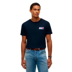 Тениска Tommy hilfiger Brand Love Back Flag short sleeve T-shirt - Blue (Desert Sky) тениска,мъжки,тениски,дамски,тениски,tommy,hilfiger,brand,love,back,flag,short,sleeve,t,shirt,blue,(desert,sky)