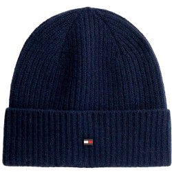 Шапка Tommy hilfiger Flag Cashmere beanie - Blue (Space Blue) шапка,всички,шапки,tommy,hilfiger,flag,cashmere,beanie,blue,(space,blue)