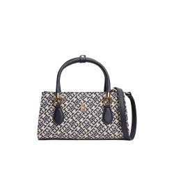 чанта,всички,чанти,tommy,hilfiger,grace,mini,satchel,bag,white,(blue,mono)