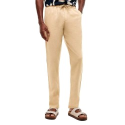 Панталони тип чино Tommy hilfiger Harlem Sorona Linen chino pants - Beige (Batique Khaki) панталони,тип,чино,мъжки,панталони,дамски,панталони,tommy,hilfiger,harlem,sorona,linen,chino,pants,beige,(batique,khaki)